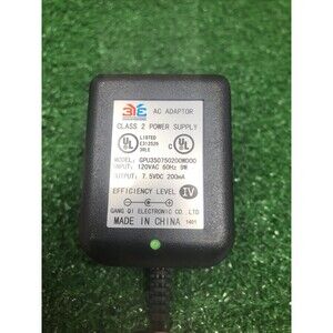 Coleman Quick Pump AC Adaptor Model GPU350750200WD00 7.5VDC 200mA